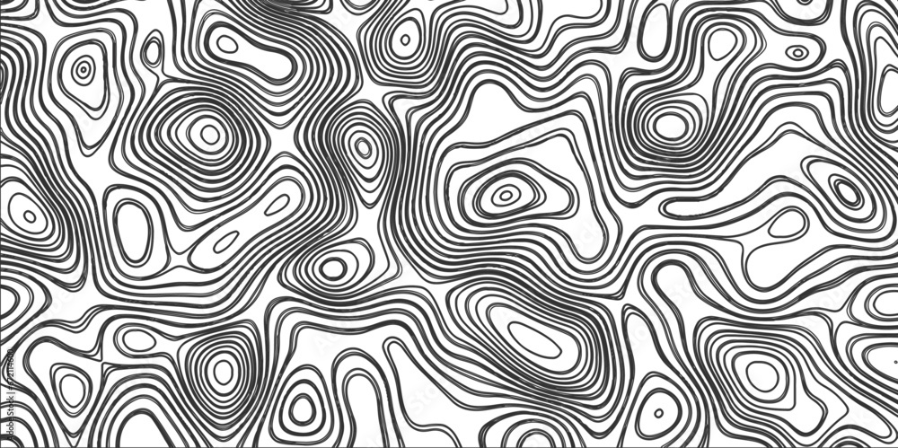 Obraz premium Topographic map in contour line light topographic topo contour map and ocean topographic line map with curvy wave isolines vector and Topographic map background concept.