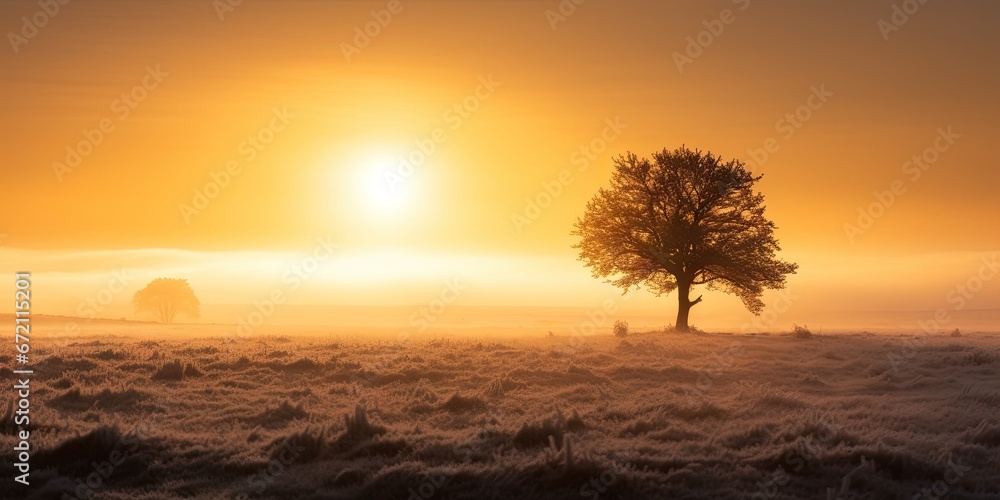 Serene sunrise. Embracing nature beauty in morning light. Captivating sunset scenery. Journey through changing seasons. Enchanting landscape. Tranquil moments in misty meadow Serene sunrise. Embracing nature beauty in morning light. Captivating sunset scenery. Journey through changing seasons. Enchanting landscape. Tranquil moments in misty meadow