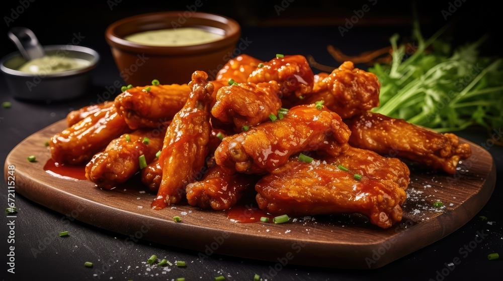 Buffalo Wings fried chicken with sauce