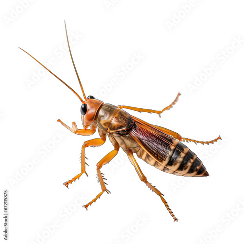 Cricket/grasshopper isolated on white background