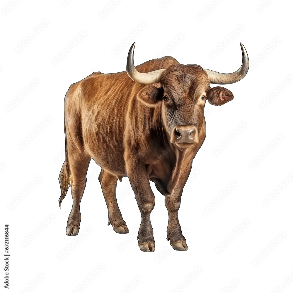Home ox isolated on white background Home ox isolated on white background