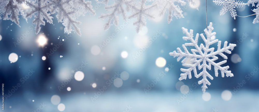 Beautiful Christmas decoration with a snowflake star. background Beautiful Christmas decoration with a snowflake star. background