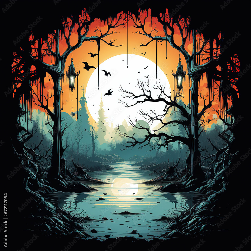Halloween Spooky Design: Unleash the Chills and Thrills!