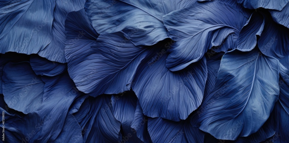 blue leaf texture background abstract 