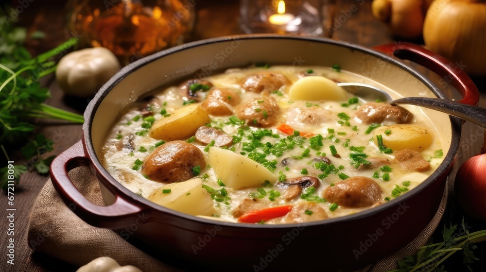 French Blanquette de veau a classic French veal stew