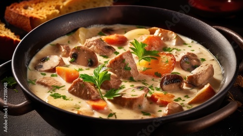 French Blanquette de veau a classic French veal stew