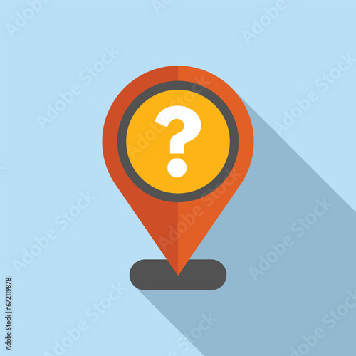 Location anonymous icon flat vector. Mark user person. Agent work