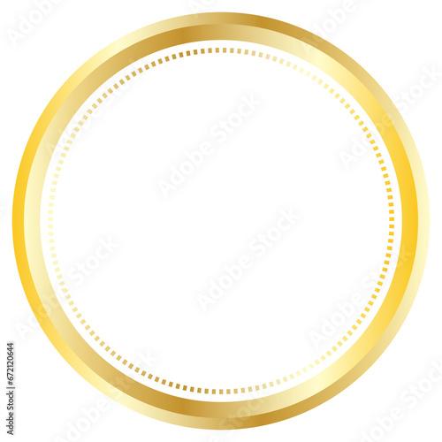 gold circle PNG transparent
