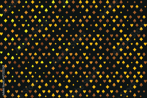 rummy symbols seamless pattern background