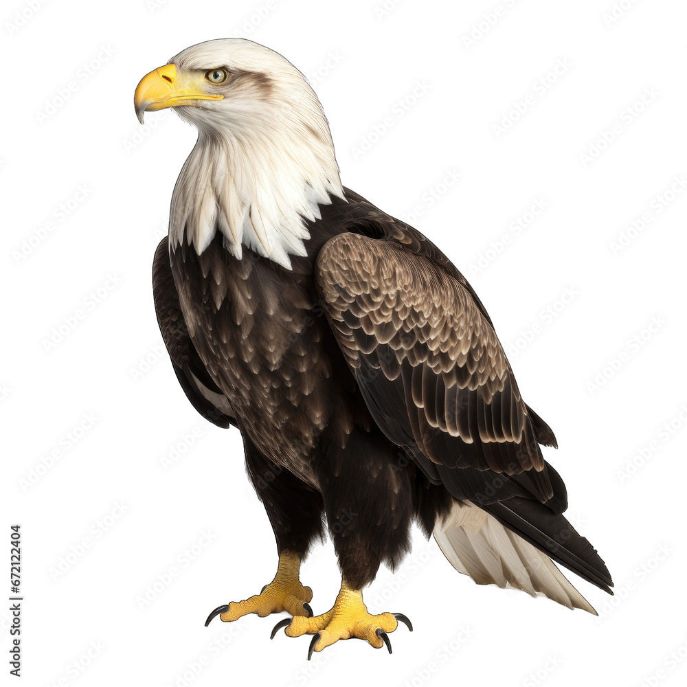 Eagle isolated on transparent background generative ai Eagle isolated on transparent background generative ai