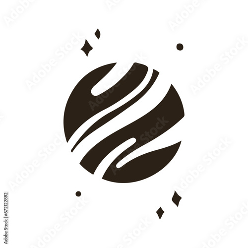 Vector planet saturn logo vector illustration design planet logo template space logo vector