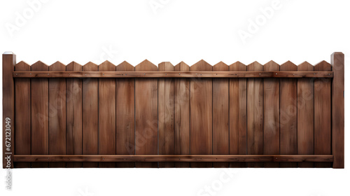 wooden fence isolated