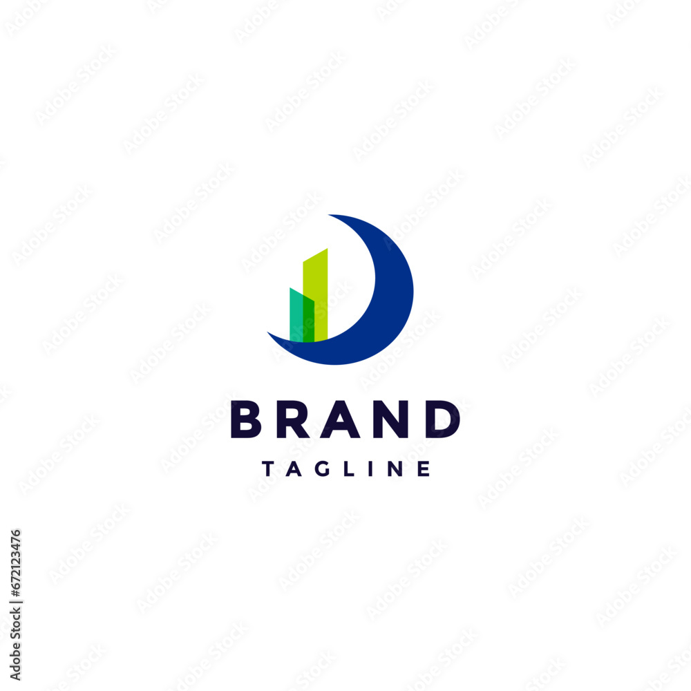 Simple Dream City Logo Design. Crescent Moon Symbol And City Building Icon Form Initial D Logo Design. Simple Dream City Logo Design. Crescent Moon Symbol And City Building Icon Form Initial D Logo Design.