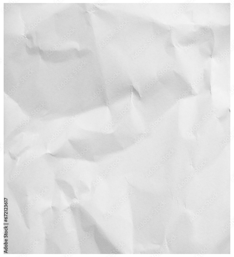 photo white crinkled paper texture - obrazy, fototapety, plakaty 