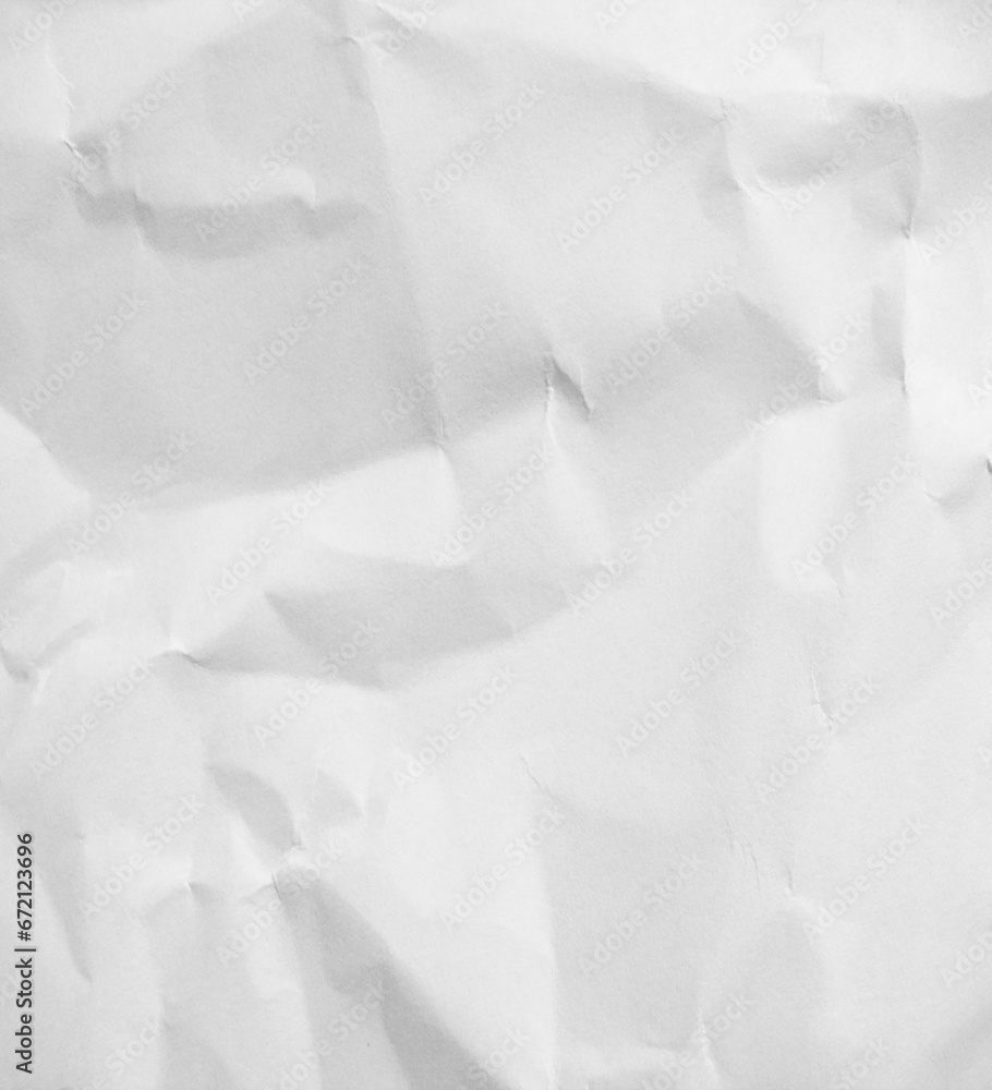 Fototapeta premium photo white crinkled paper texture