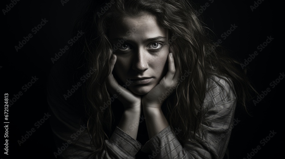 depressed woman