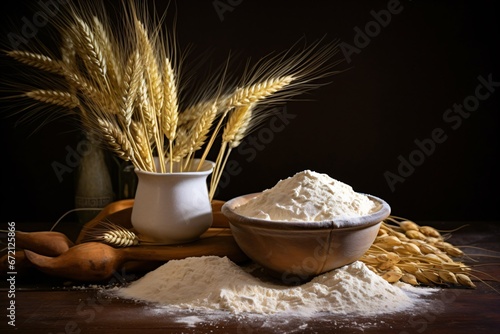 White flour finely crushed