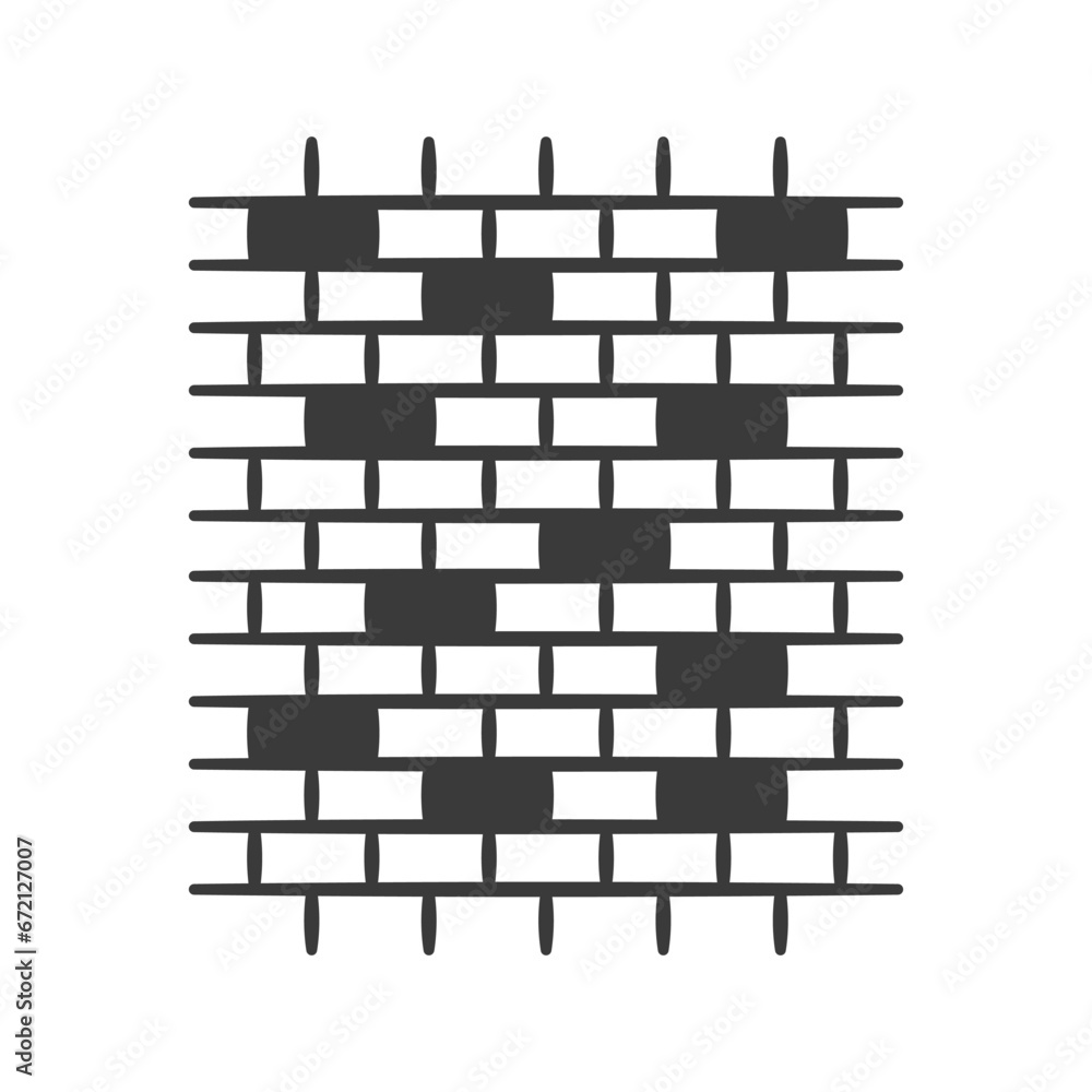 Brick wall glyph icon isolated on white background.Vector illustration. Brick wall glyph icon isolated on white background.Vector illustration.