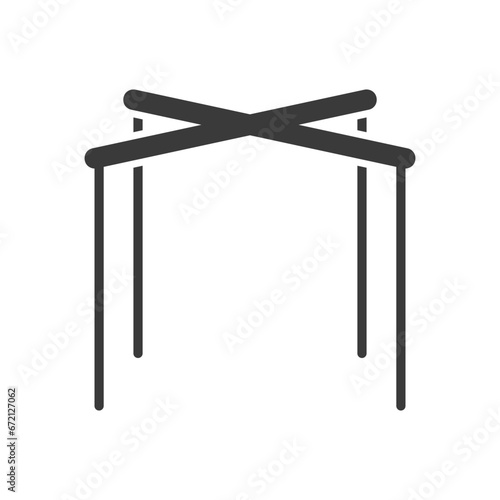 Puppeteer glyph icon isolated on white background.Vector illustration.