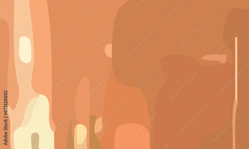 Aesthetic abstract art with a combination of shapes and brown colors. Suitable for background and poster Aesthetic abstract art with a combination of shapes and brown colors. Suitable for background and poster
