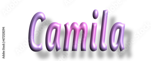 camila- pink color - female name - ideal for websites, emails, presentations, greetings, banners, cards, books, t-shirt, sweatshirt, prints, cricut, silhouette,	