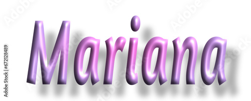 marianna - pink color - female name - ideal for websites, emails, presentations, greetings, banners, cards, books, t-shirt, sweatshirt, prints, cricut, silhouette,	