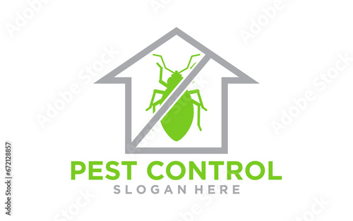 Pest control service logo design vector illustration
