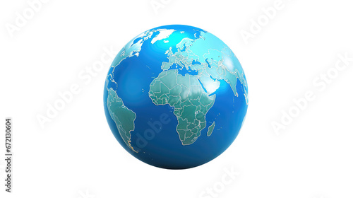 earth on transparent background