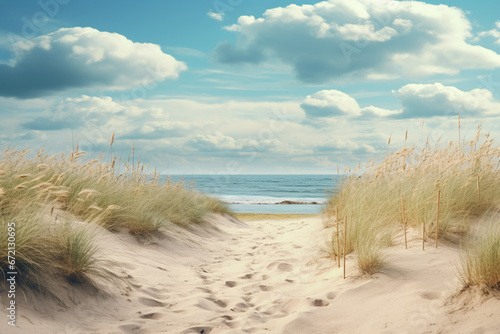 sand dunes on the beach