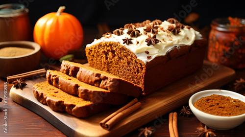 Pumpkin loaf cake