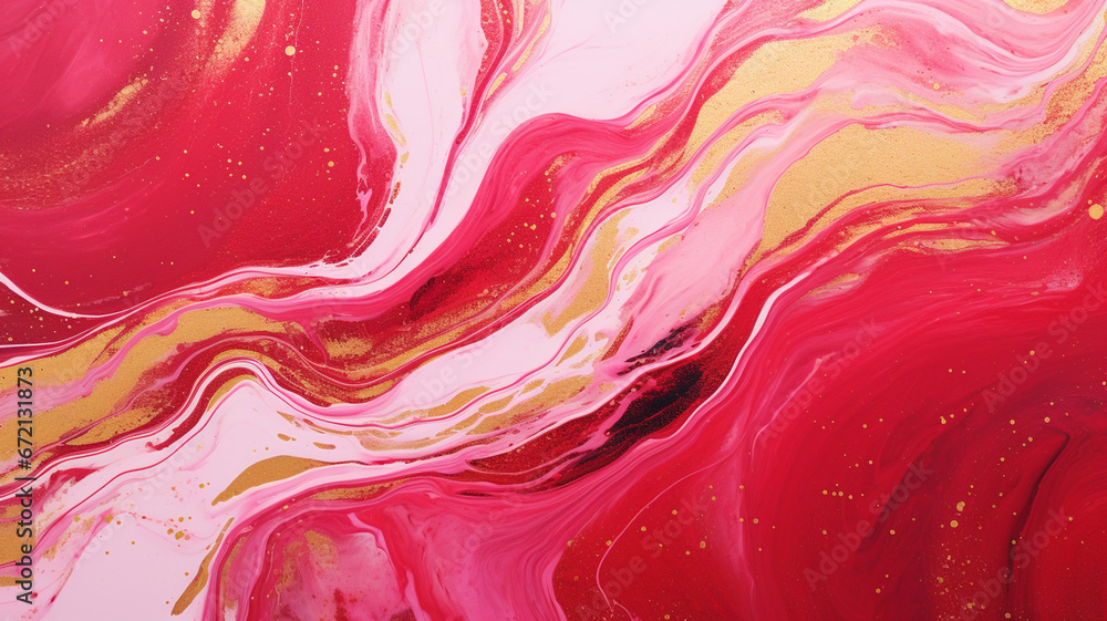 abstract red and pink background with watercolor paints