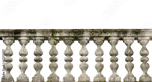 vintage stone railing