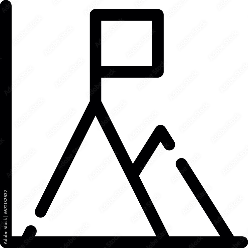 Fototapeta premium Triangle Bar Icon