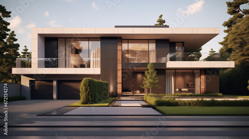 luxury modern house exterior