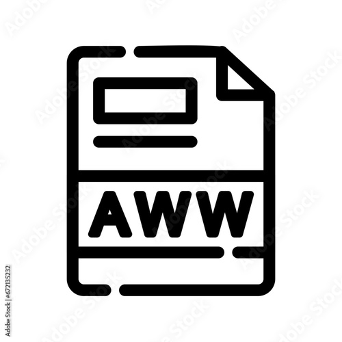 Картината върху платно AWW Icon