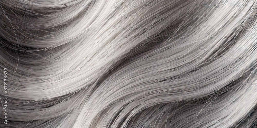 Fototapeta premium Elegant textured designs. Exploring modern abstract hair in white and grey tones. Artistic textile textures. Abstract for backdrops