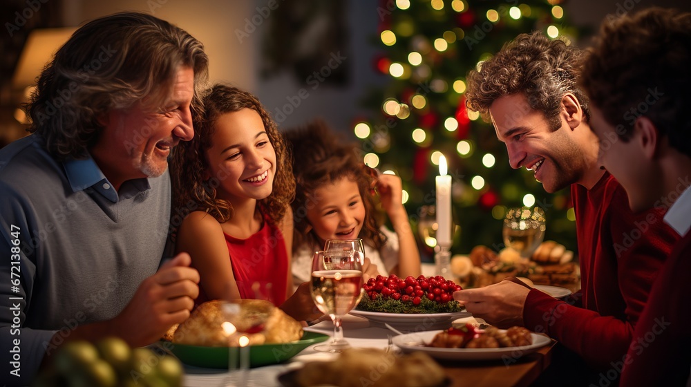 A simple way to describe the concept of a family together Christmas celebration is the idea of spending time and celebrating with loved ones during the holiday season