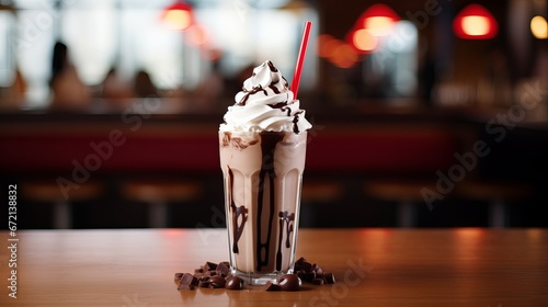 Wallpaper Mural A milkshake was placed on the table Torontodigital.ca