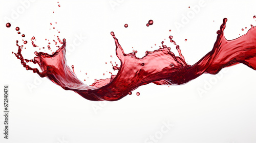Red wine splashes
