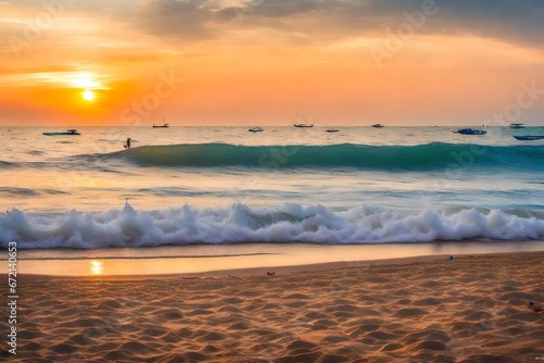 sunset at the beach