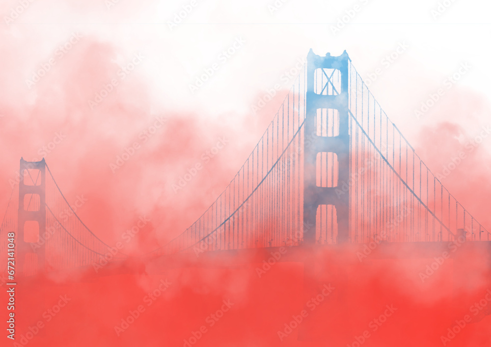 Fototapeta premium Abstract US background monument