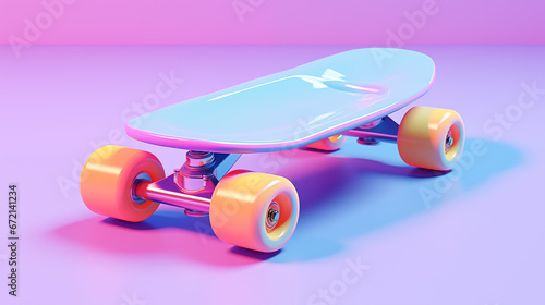 y2k skate board pastel