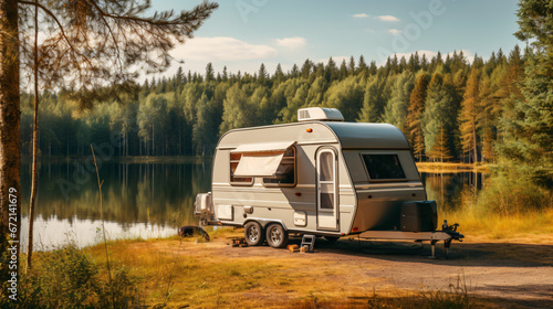 Trailer of mobile home or recreational vehicle stand