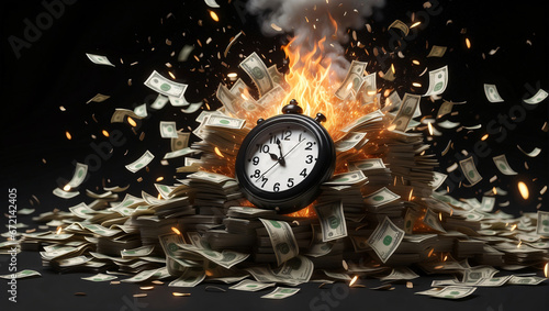 Retirement inflation is burning the value of money, and the concept of the time is a money alarm clock. standard of living against cost of living