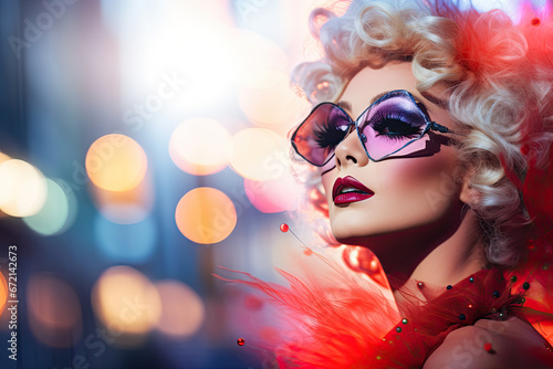 portrait of a drag queen  © reddish