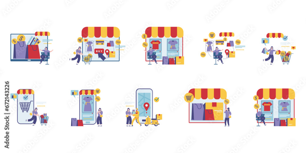 E-Commerce Illustration E-Commerce Illustration