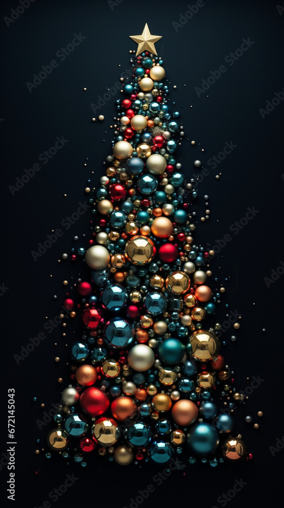 abstract christmas tree