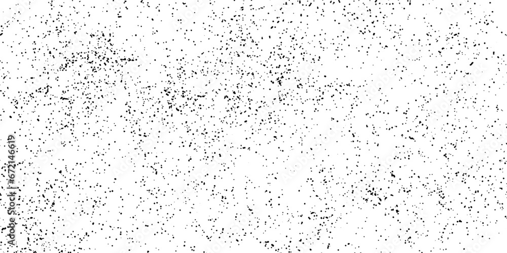 Grunge old detailed black abstract texture. Dots, spots, splashes, ink. Vector background...