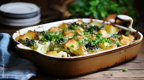 Savoy cabbage bake with potatoes