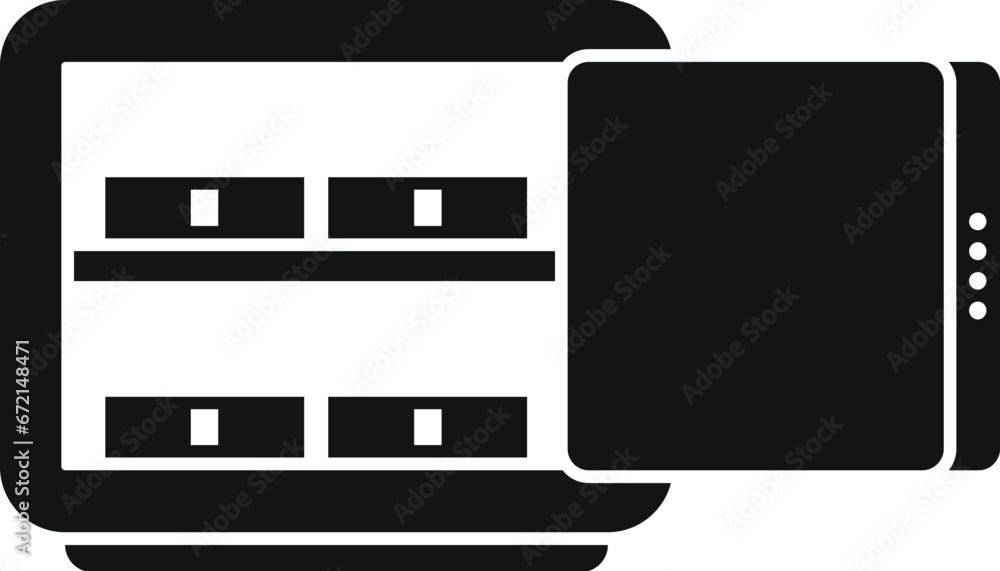 Office open money safe icon simple vector. Currency stack. Coin euro